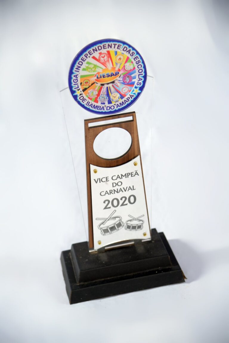 Troféu de vice-campeã dos desfiles de 2020